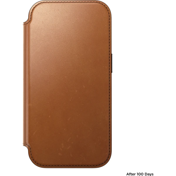 Nomad Modern Leather Folio (Horween) MagSafe kožené pouzdro iPhone 18 Pro Saddle - Pouzdra - Obrázek c9bac96f1bf048c990bd8acef9a139ae