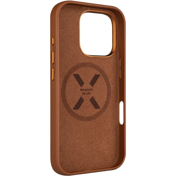 FIXED MagLeather kožený kryt s MagSafe Apple iPhone 16 Pro hnědý - Pouzdra - Obrázek c9bb4f4ba7e34eb596f03cd7dc6986d2