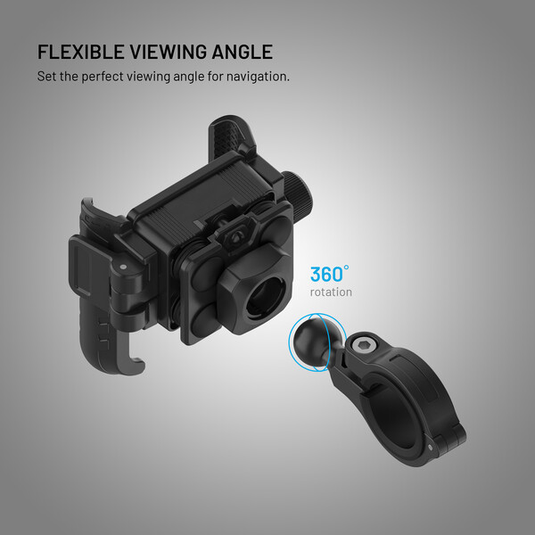FIXED Bikee Anti-Shock univerzální držák na motorku a kolo černý - Držáky - Obrázek c9cdd04d31c24fefb7d443f4b02f7e32