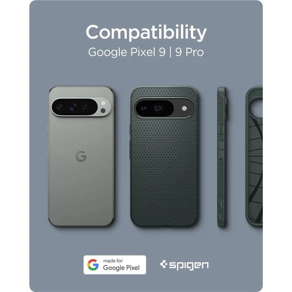 Spigen Liquid Air kryt Google Pixel 9 Pro/Pixel 9 zelený - Pouzdra - Obrázek c9e74d9f8a97434f8f3b64a67456b080