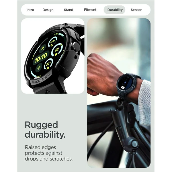 Spigen Rugged Armor kryt Google Pixel Watch 4 41mm matně černý - Pouzdra - Obrázek c9ecb60466f64a6792184bf490444c3c