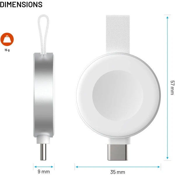 FIXED Orb 2 USB-C adaptér pro Apple Watch s rychlonabíjením bílý - Nabíječky - Obrázek ca0672c26cce407dbda5dfed00a14b06