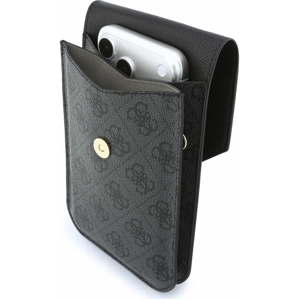 Guess PU Leather+Grained 4G Metal Logo taška na telefon černá - Pouzdra - Obrázek ca16f7dd7dcf473787881f83bd4294aa
