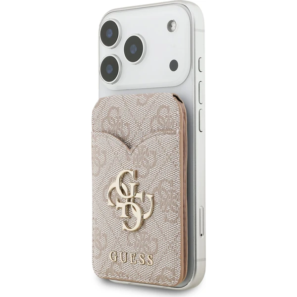 Guess PU 4G Mirror MagSafe Cardslot peněženka se stojánkem růžová - Peněženky - Obrázek ca6aee144c2c4384816d378fd54d34af