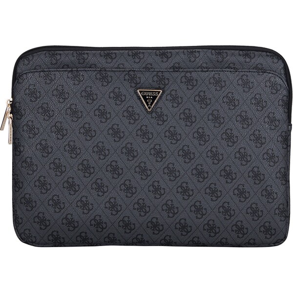 Guess PU 4G Triangle Logo obal pro notebook 14" černý