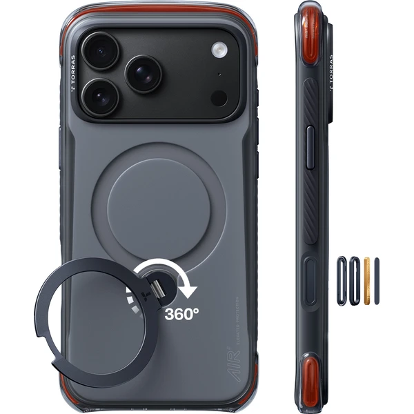 Torras Ostand Q3 Air Pro MagSafe kryt iPhone 18 Pro černý - Pouzdra - Obrázek ca9edbdf85ca48f18a59ded414d8e157