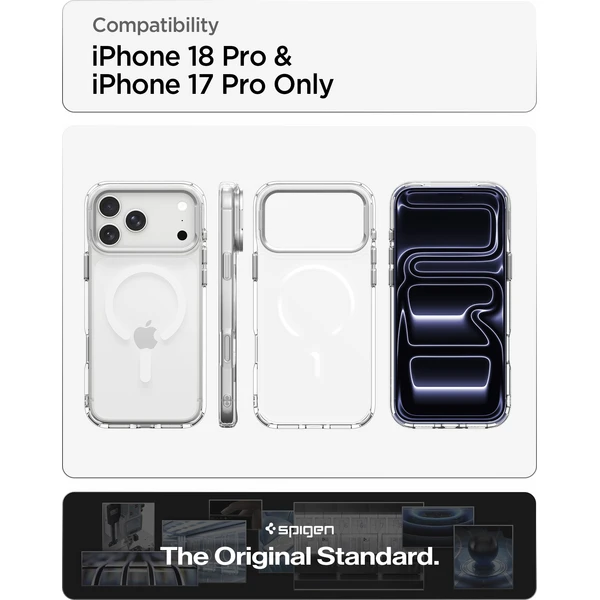 Spigen Ultra Hybrid Optik S MagSafe kryt iPhone 18 Pro/17 Pro clear silver - Pouzdra - Obrázek ca9f69368b174f14bab8284739ffff5d