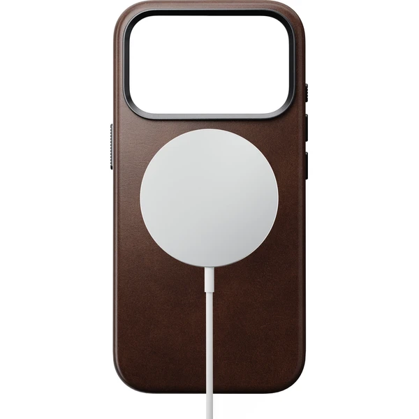 Nomad Traditional Leather (Horween) MagSafe kožený kryt iPhone 18 Pro Rustic Brown - Pouzdra - Obrázek caa5aaaa4f7d43b2b9335a127e3aaec3