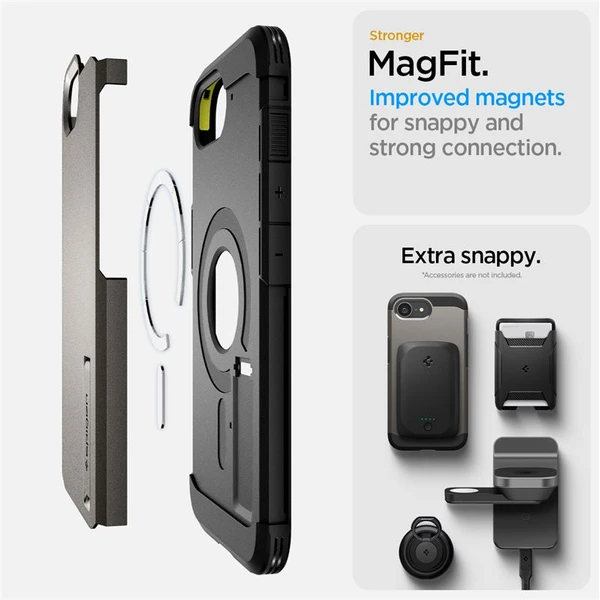 Spigen Tough Armor MagSafe kryt iPhone 17e/16e šedý - Pouzdra - Obrázek caa77f0226dc42b7b7733e2e8ac04062