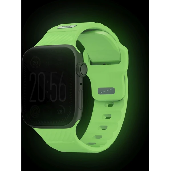 UNIQ Stride FKM Rubber voděodolný řemínek Apple Watch 41/40/38mm bílý/svítící - Řemínky - Obrázek cae0351fba2b46f0a6109b15ebe1b5ed