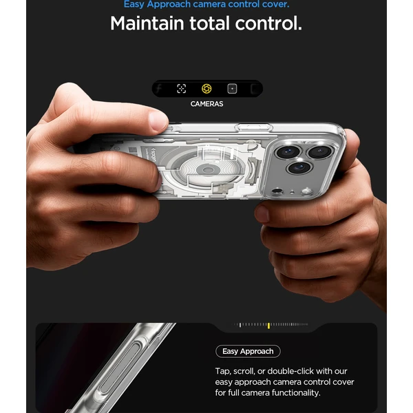 Spigen Ultra Hybrid MagSafe kryt iPhone 18 Pro/17 Pro zero one natural titanium - Pouzdra - Obrázek caebf36ded184a46b2bdc1a3773259a5