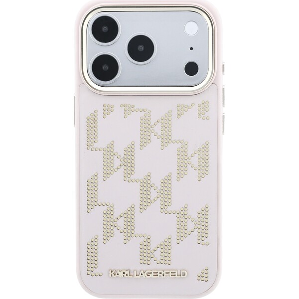 Karl Lagerfeld PU Perforated Monogram MagSafe kryt iPhone 17 Pro růžový - Pouzdra - Obrázek cb3a73c0160f4927ab54bf0c43a0c7ba