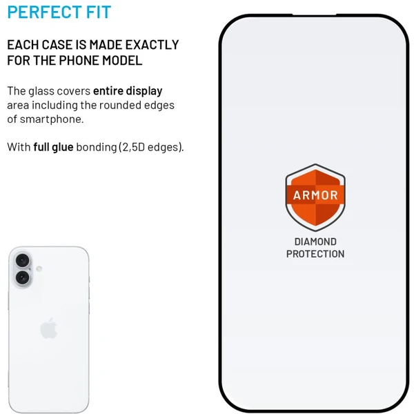 FIXED Armor 2,5D sklo s Anti-dust a AR vrstvou Apple iPhone 15 Plus/16 Plus - Ochranné folie a skla - Obrázek cb41507649f44977ab847464e1370400