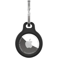 FIXED Silky silikonové pouzdro Apple AirTag černé - Pouzdra