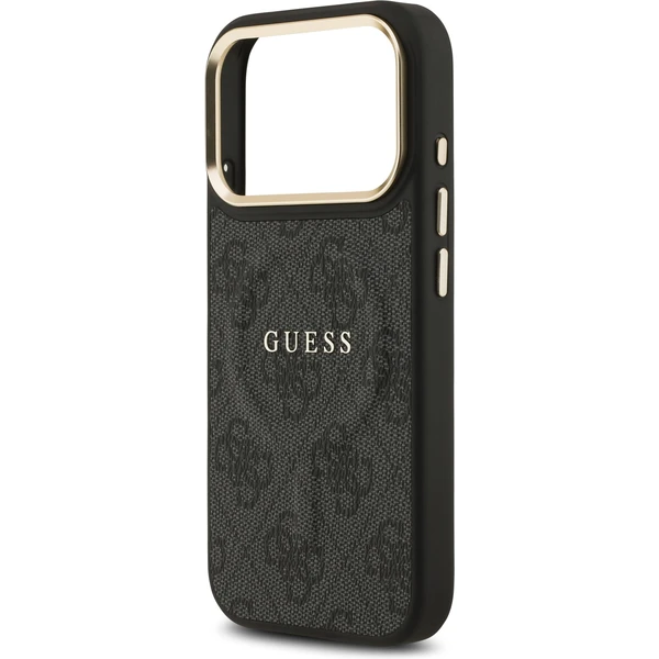 Guess PU Leather 4G Gold Frame MagSafe kryt iPhone 17 Pro černý - Pouzdra - Obrázek cb4fe0e306bd4b2c990aaf085412566c