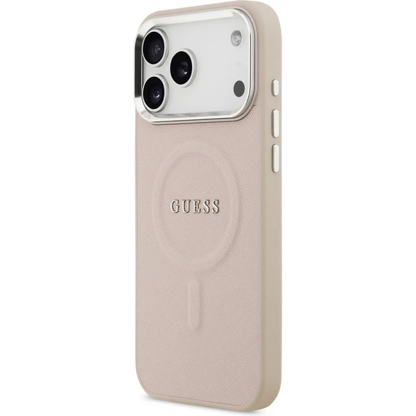 Guess PU Saffiano MagSafe kryt iPhone 17 Pro růžový - Pouzdra - Obrázek cb5b701cd7f246b9ae72e07670b4772c
