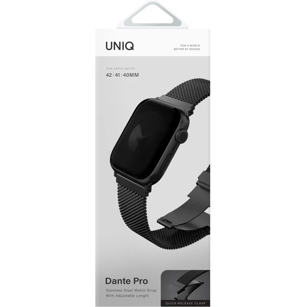 UNIQ Dante Pro ocelový řemínek 42/41/40mm černý - Řemínky - Obrázek cb72e63201d946b8bae2cab5d6a8a584
