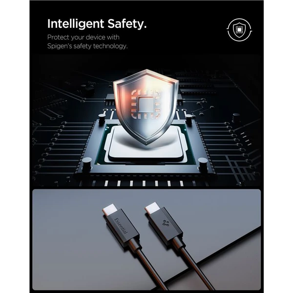 Spigen Essential USB-C/USB-C napájecí kabel 60W 1m černý - Kabely a redukce - Obrázek cb7d35bc8a90421d90ff098f39d9504c