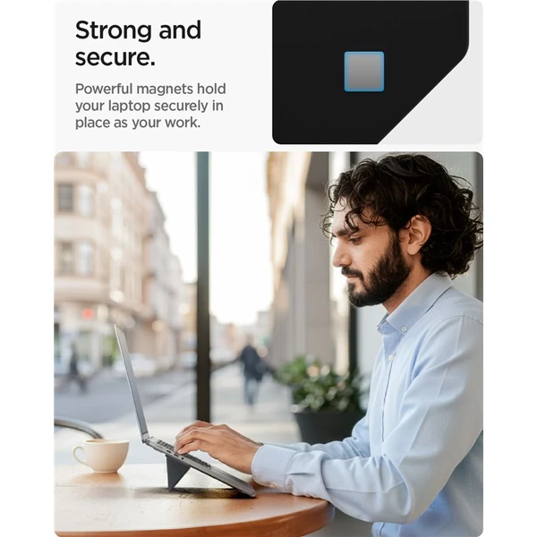 Spigen Slim Fold Laptop Stand LD201-S3 stojánek pro notebook/MacBook černý - Stojánky - Obrázek cb8e6f2b17164fce9549e7769990f39f