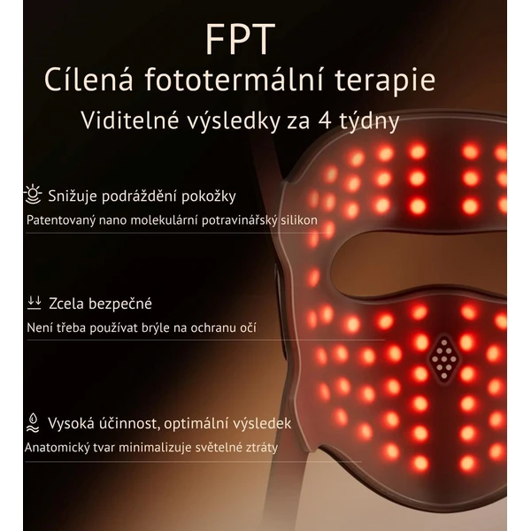 JOVS 4D v2 laserová světelná terapeutická maska - Čističe pleti - Obrázek cb9639a34a384114940c3028450fc3b2