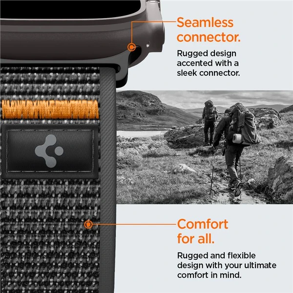 Spigen Athlex Air 2 Active řemínek Apple Watch 49/46/45/44mm černý/oranžový - Řemínky - Obrázek cb99f42c34f34fe2ade3964b441a91f6
