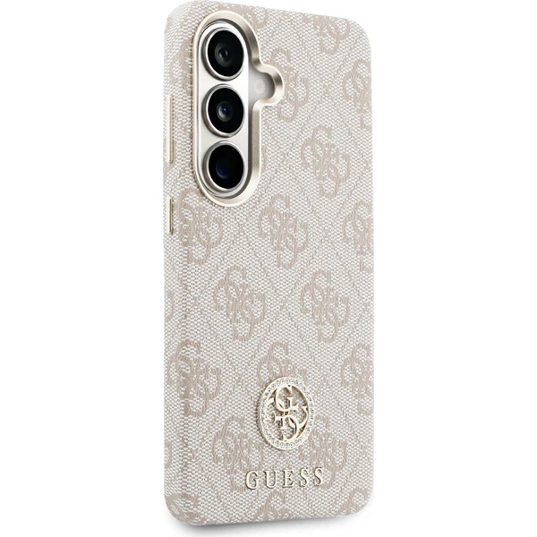 Guess PU Leather 4G Strass Logo Gold Frame Magnetic kryt Samsung Galaxy S26 růžový - Pouzdra - Obrázek cb9dc6d47b1d40b6934492a0cf4073db
