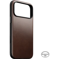 Nomad Modern Leather (Horween) MagSafe kožený kryt iPhone 18 Pro Max Rustic Brown - Pouzdra