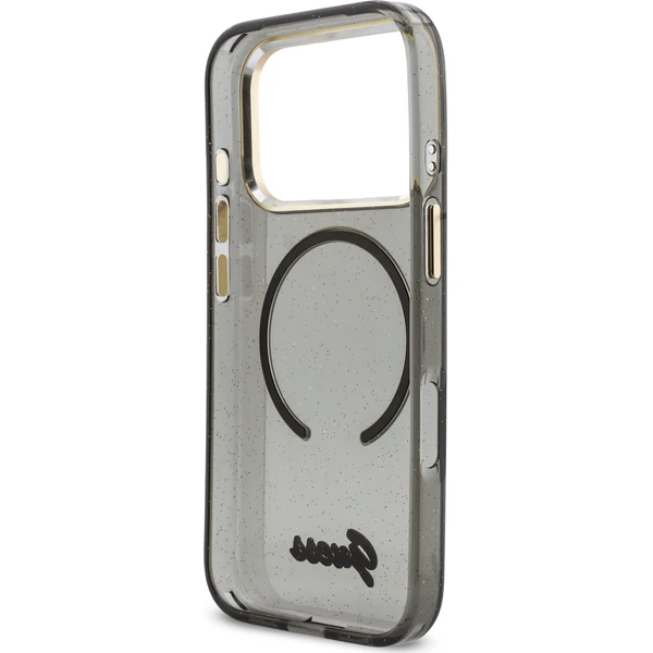 Guess IML Glitter Script Strap MagSafe kryt iPhone 17 Pro černý - Pouzdra - Obrázek cbb87147d28b4400954b15ba7d193a22