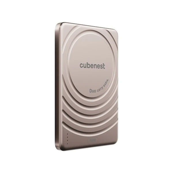 CubeNest S1B3D Slim MagSafe powerbanka (5000 mAh) zlatá - Powerbanky - Obrázek cbc2eeadbe484b0e8e62ba7ad79265f0