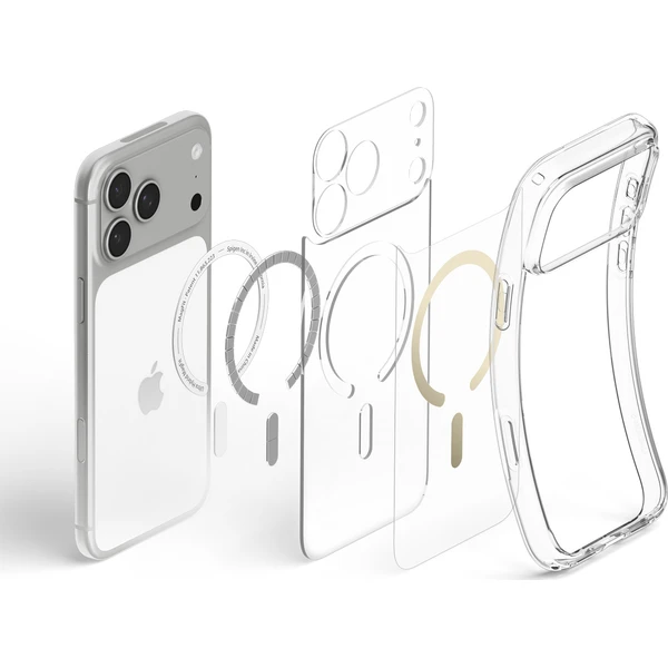 Spigen Ultra Hybrid MagSafe kryt iPhone 18 Pro Max/17 Pro Max clear gold - Pouzdra - Obrázek cbd53d325ff54058aa2eb3a8404846a4