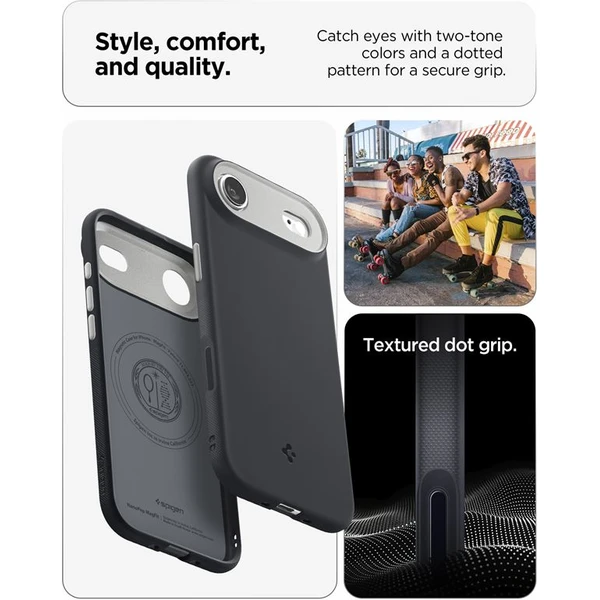 Spigen Nano Pop MagSafe kryt iPhone Air black sesame - Pouzdra - Obrázek cbd5af26c169438999ab4a396207ab19