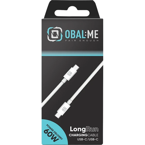 OBAL:ME LongRun USB-C/USB-C kabel 60W 1m bílý - Kabely a redukce - Obrázek cbe734a113dd4c719353f6a7025dffec