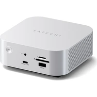 Satechi Thunderbolt 5 CubeDock with SSD Enclosure dokovací stanice (140W) stříbrná - Dokovací stanice