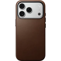 Nomad Traditional Leather MagSafe kožený kryt iPhone 17 Pro/18 Pro Brown - Pouzdra