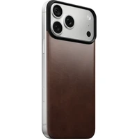 Nomad Magnetic Leather Back (Horween) MagSafe kožený kryt iPhone 17 Pro Max/18 Pro Max Rustic - Pouzdra
