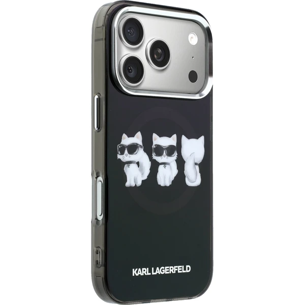 Karl Lagerfeld IML Choupette Trio Watercolor MagSafe kryt iPhone 17 Pro Max černý - Pouzdra - Obrázek cc5e84ce44c946fb94df0392147ea298