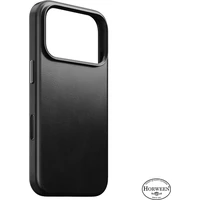 Nomad Traditional Leather (Horween) MagSafe kožený kryt iPhone 18 Pro Black - Pouzdra