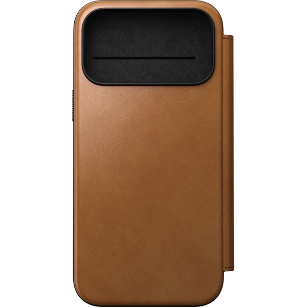 Nomad Modern Leather Folio MagSafe kožené pouzdro iPhone 17 Pro Max/18 Pro Max English Tan - Pouzdra - Obrázek cc86a0d6e15c42b7b50d214119b50e27