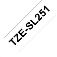 Brother Tze-SL251 páska černá na bílém 24 mm extra lepidlo - Pásky pro štítkovače