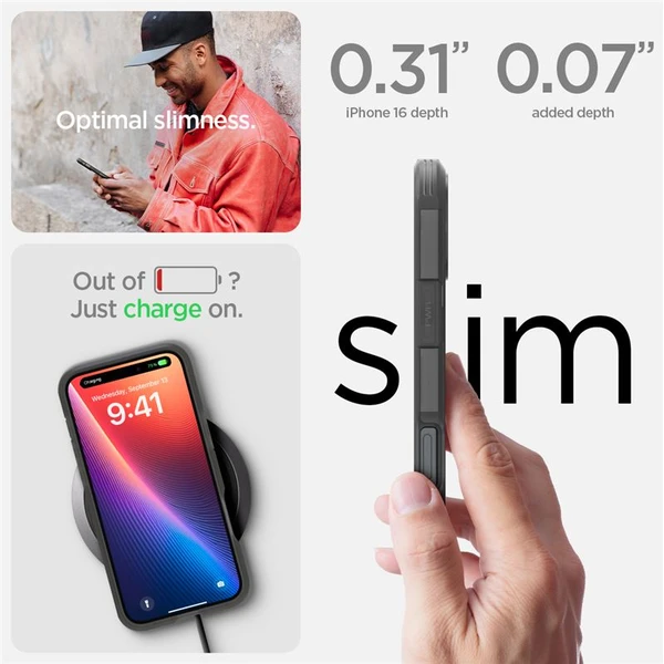 Spigen Tough Armor MagSafe kryt iPhone 16 frost black - Pouzdra - Obrázek cd210ea18c2444ac80466cf91882be50
