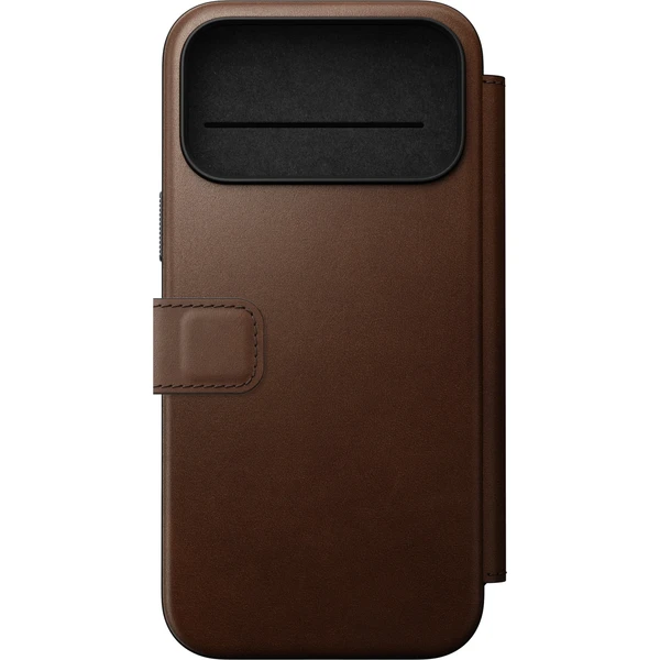 Nomad Modern Leather Folio MagSafe kožené pouzdro iPhone 18 Pro Max Brown - Pouzdra - Obrázek cd25d686bc884f6d85cb4541cf39b2ab