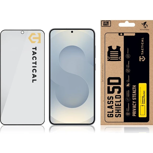 Tactical Glass Shield Privacy Stealth 5D sklo Samsung Galaxy S24/S25 černé - Ochranné folie a skla - Obrázek cd43c1dac78945d0a4b1af65f708f92f