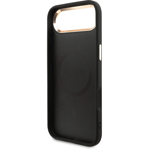 Guess PU Leather 4G Triangle Logo Gold Frame MagSafe kryt iPhone Air černý - Pouzdra - Obrázek cd449f3326134c7ea8a2f8df4cf17ec8