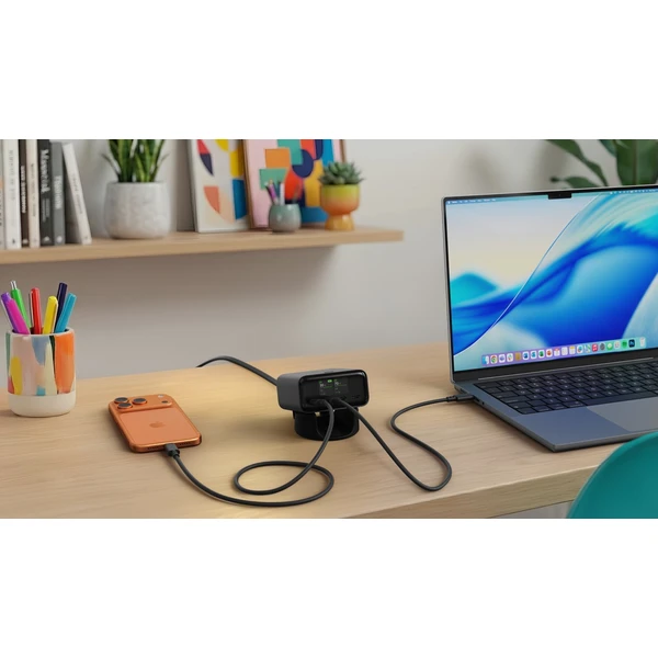 Satechi ChargeView 140W Desktop Charger nabíječka (4xUSB-C) vesmírně černá - Nabíječky - Obrázek cd4b9e150c4d4964bd658fb6cb1d3748