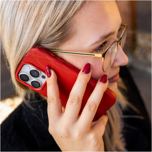 FIXED MagLeather kožený kryt s MagSafe Apple iPhone 16 červený - Pouzdra - Obrázek cd5ae47ff2f240e380ae093fdff09b2f