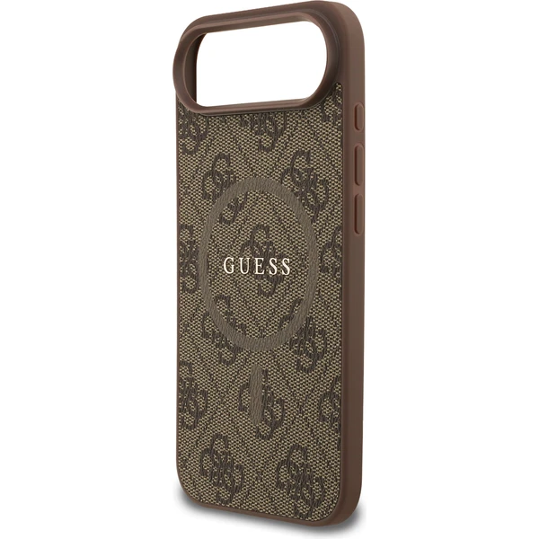 Guess PU Leather 4G Colored Ring MagSafe Zadní Kryt pro iPhone Air hnědý - Pouzdra - Obrázek cd7ea335951a42bdb86791f1ca68cc52