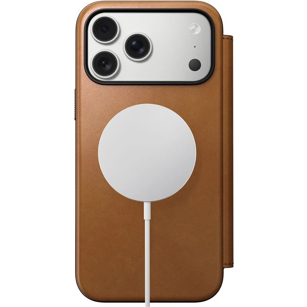 Nomad Modern Leather Folio MagSafe kožené pouzdro iPhone 17 Pro Max English Tan - Pouzdra - Obrázek cd8eb3dc7b1349e7845431172980be13