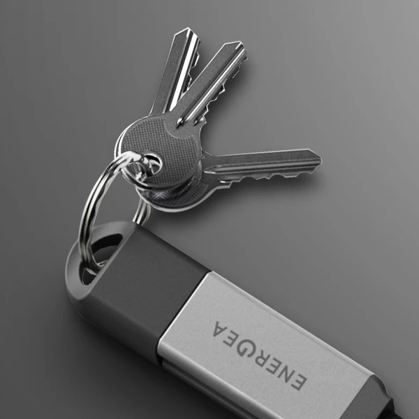 ENERGEA Sheath Key 2v1 USB-C/USB-A kabel, 480 Mb/s, 60W, 15 cm, blue - Kabely a redukce - Obrázek cd9e078b246b40ec8557f09de1636a89