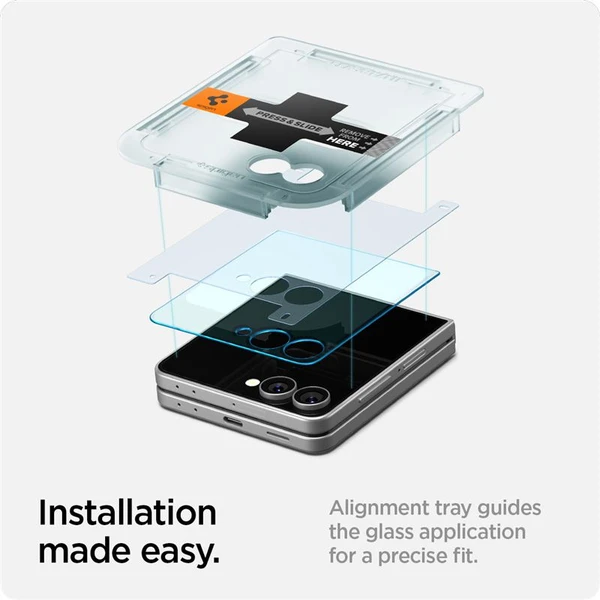 Spigen Glass tR EZ Fit HD sklo Samsung Galaxy Z Flip7 čiré (1 ks) - Ochranné folie a skla - Obrázek cdc533825c6241f7ac9a48e8de1edeb0