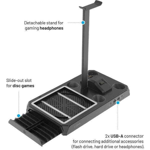 FIXED nabíjecí stanice pro Xbox Series X/S s odvětráváním, černá - Nabíječky - Obrázek cddd7d56e8ec44daa9bd6ece38e3c749